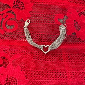 Tiffany & Co. Silver Heart Mesh Bracelet